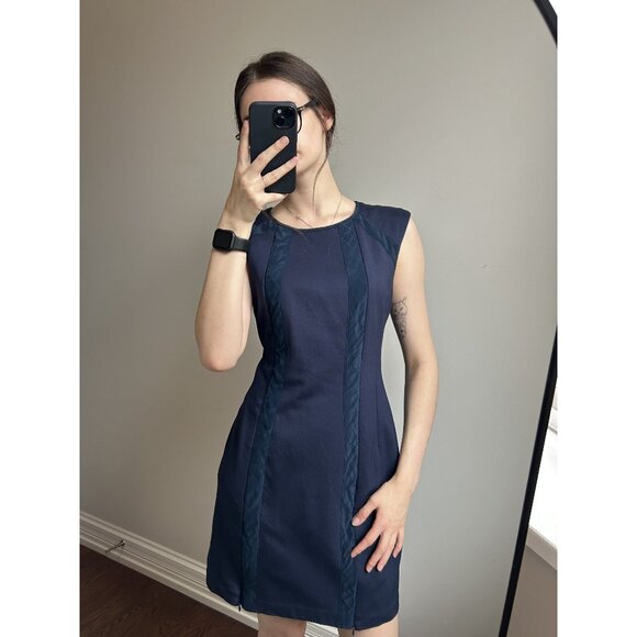 Navy Office Siren Dress Size 10 - Picture 5 of 9